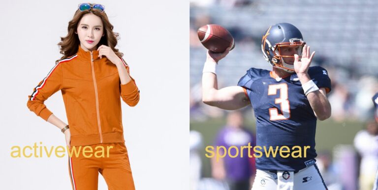 The difference between sportswear and activewear